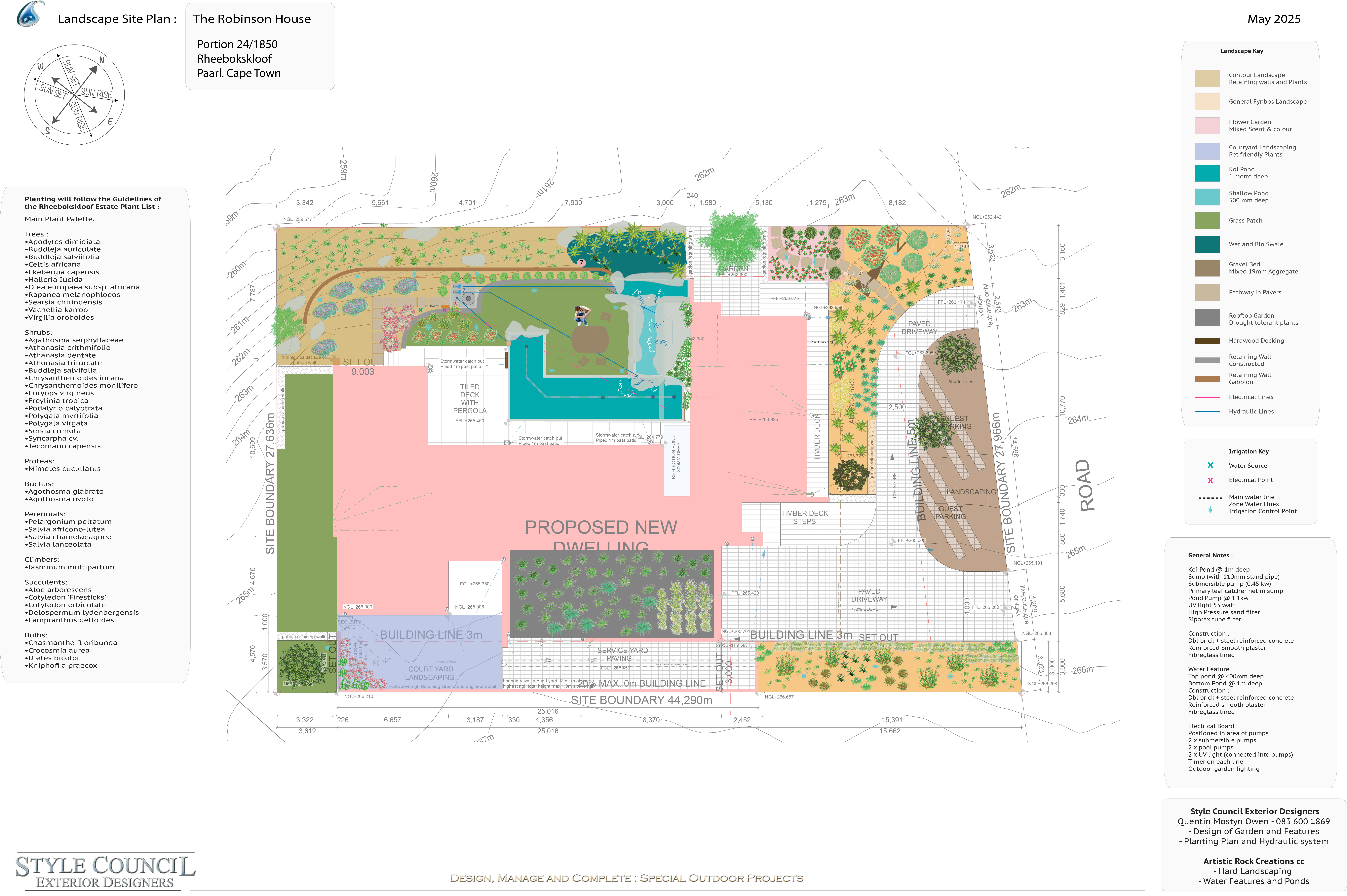 Robinson Landscape Plan1 Landscape Plan private new home
